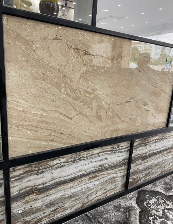 Gạch ấn độ 90x180 ốp lát phòng khách đẹp - Gạch khổ lớn 90x180 ấn độ bóng kiếng màu đẹp