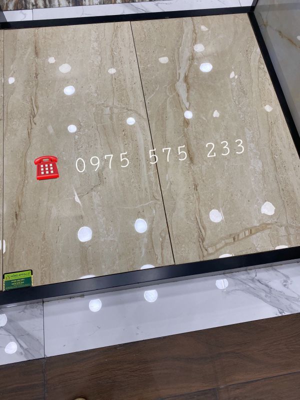 Gạch ốp lát 60x120 kem vàng nhạt bóng kiếng cao cấp ấn độ