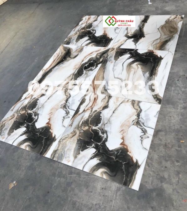 Gạch khắc nhũ ánh kim 80x80 vân đá đẹp cao cấp 4150