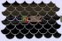 Gạch mosaic vảy cá màu đen ấn tượng