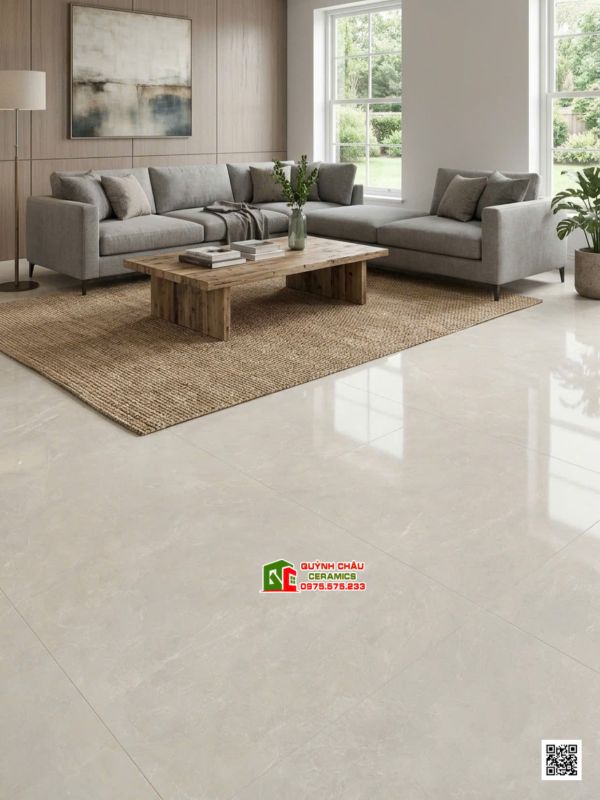 Gạch lát nền trung quốc 100x100 vân đá xám nhạt