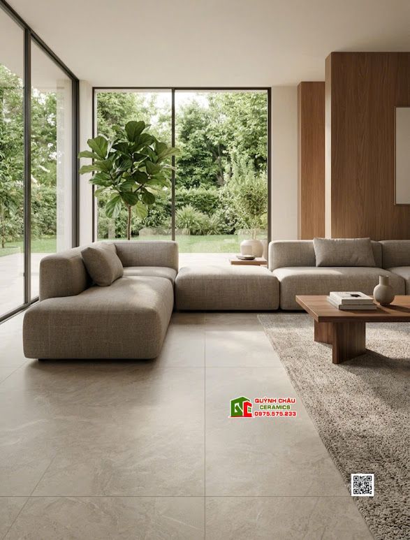 Gạch lát nền 120x180 mờ màu xám đậm vân đá