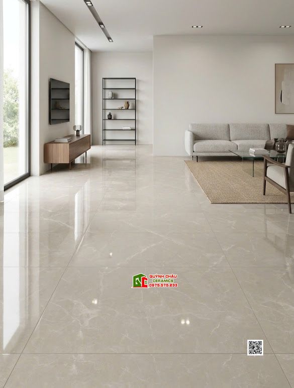 Gạch lát nền ấn độ 120x180 xám nhạt vân đá trắng bóng kiếng