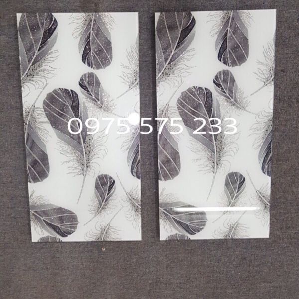Gạch điểm trang trí 30x60 khắc nhũ bạc trung quốc bóng kiếng