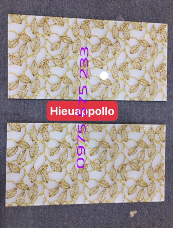 Gạch trang trí điểm 30x60 nhũ vàng khắc kim tuyến ấn tượng tphcm