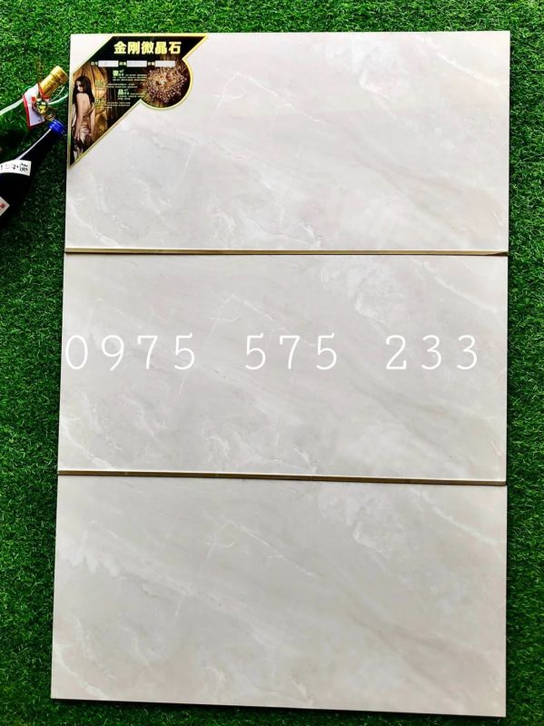 Gạch ốp tường xám vân mây 40x80 phòng khách đẹp