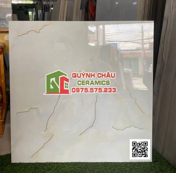 Gạch khắc kim 80x80 màu kem nhạt bóng đá đồng chất trung quốc 5193 Gạch khắc kim 80x80 màu kem nhạt bóng đá đồng chất trung quốc 5193