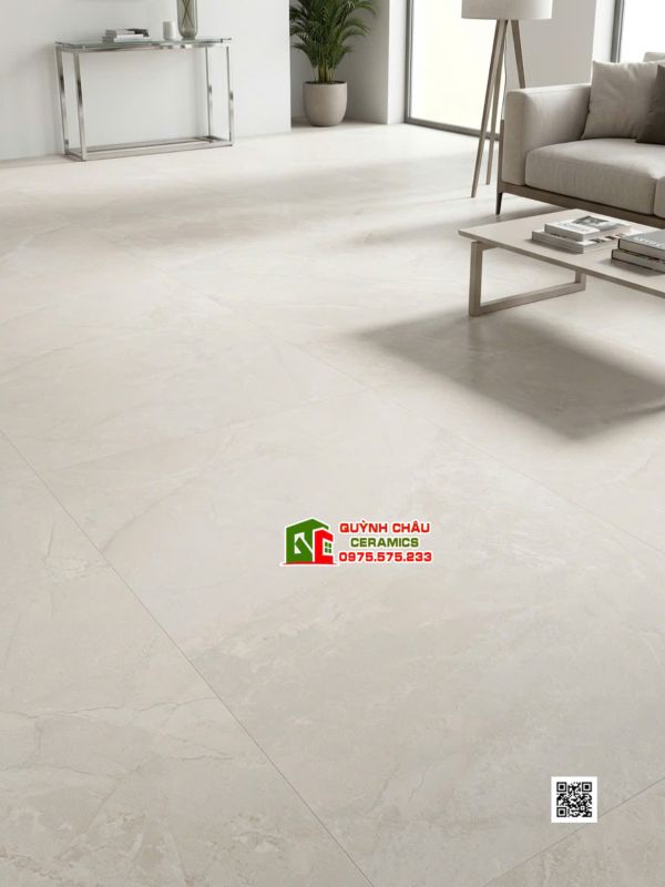 Gạch lát nền 80x160 mờ bề mặt Carving màu kem vân đá