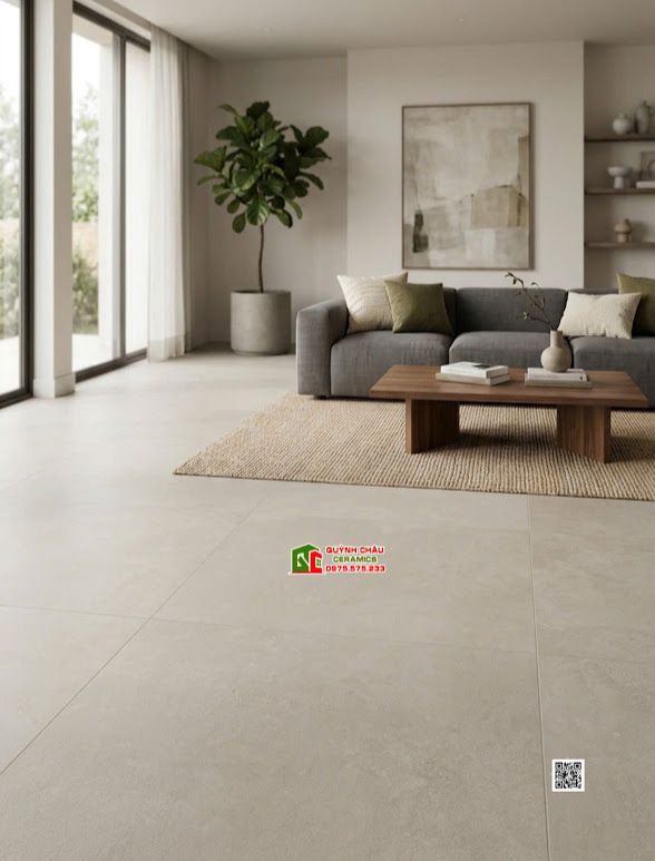 Gạch lát nền 120x180 bề mặt mờ xám vân xi măng