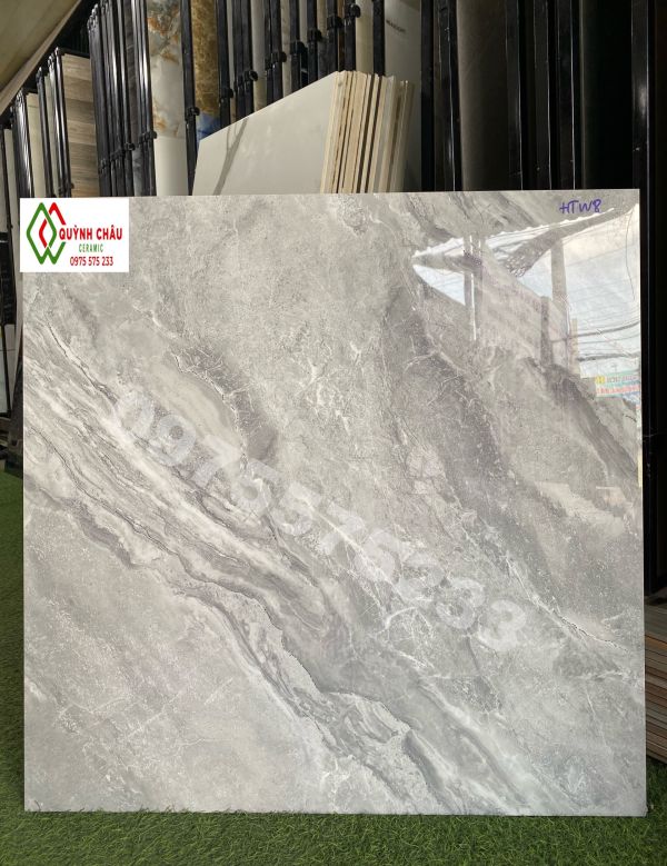 Gạch lát nền 80x80 khắc kim đồng chất vân đá đẹp 4142