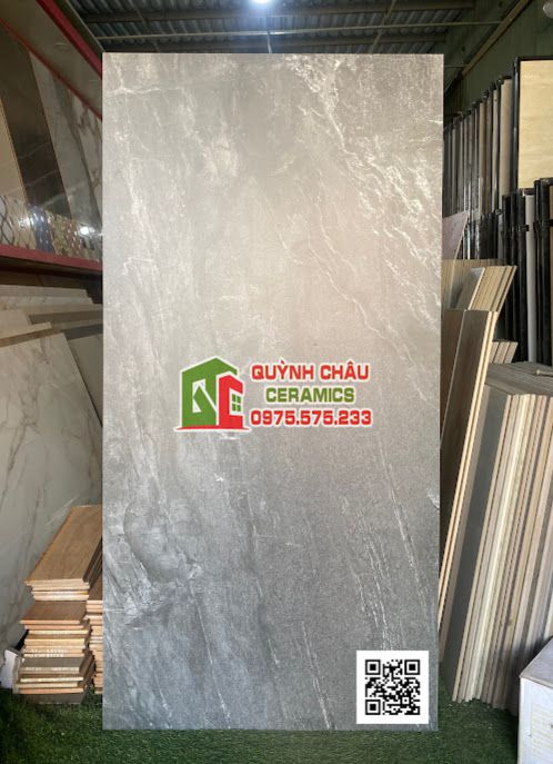 Gạch Apodio ốp lát 80x160 đá mờ xám đậm matt tinh thể