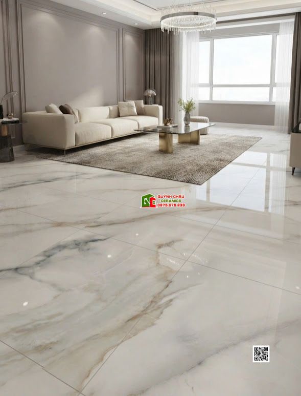 Gạch lát nền ấn độ 120x120 xám nhạt vân nâu Cacacta Onyx