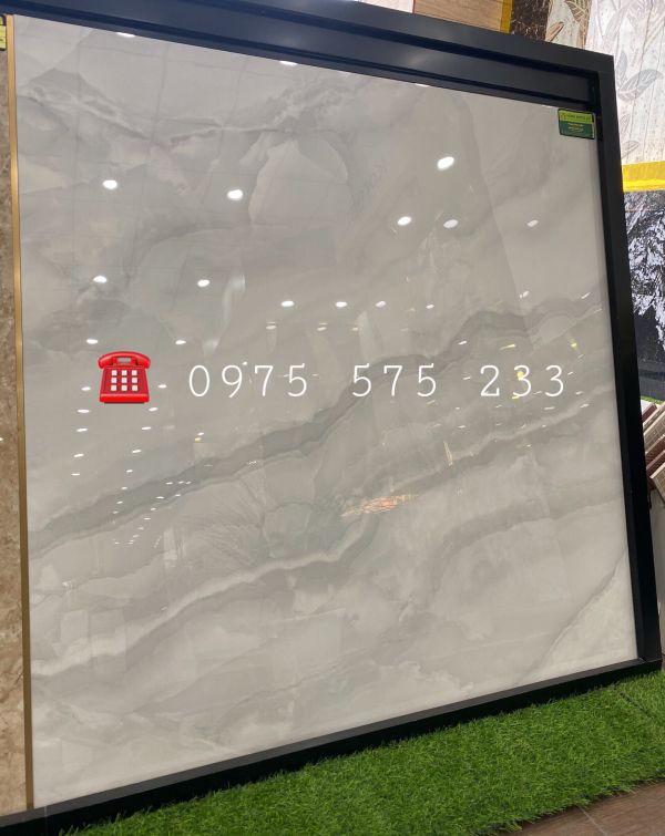 Gạch lát nền đẹp phòng khách 120x120 bóng kiếng vân mây ấn độ cao cấp