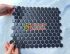Gạch mosaic lục giác màu đen mờ sang trọng