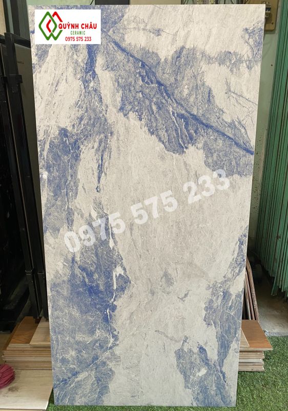 Gạch lát nền tây ban nha 750x1500 vân xanh đá bóng kiếng Gạch lát nền tây ban nha 750x1500 vân xanh đá bóng kiếng