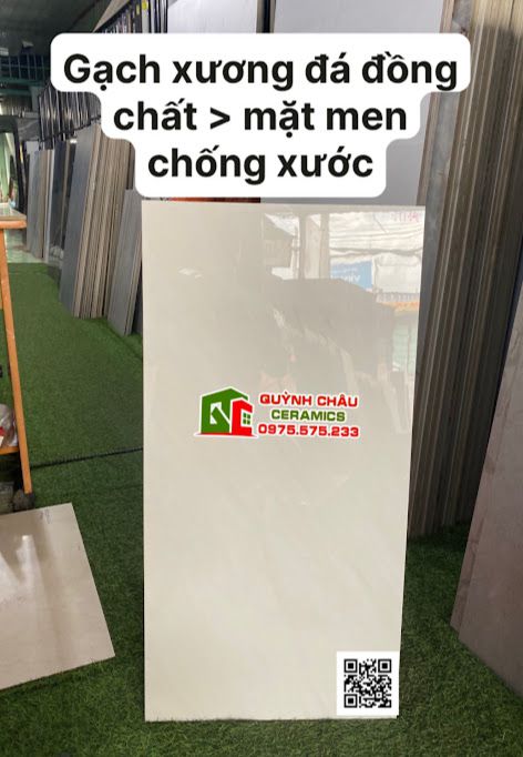 Gạch ốp tường 40x80 kem bóng chống xước đá đồng chất cao cấp Gạch ốp tường 40x80 kem bóng chống xước đá đồng chất cao cấp