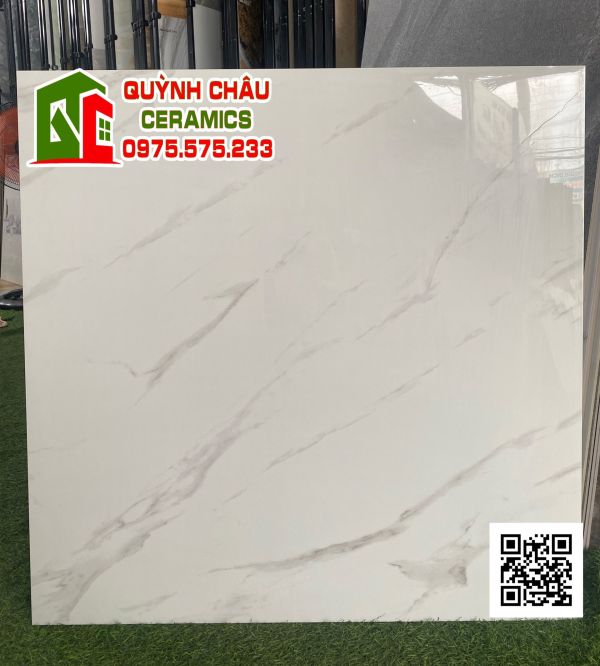 Gạch trung quốc 80x80 trắng vân bóng toàn phần 4693