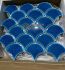 Gạch mosaic vảy cá gốm men rạn màu xanh dương đậm
