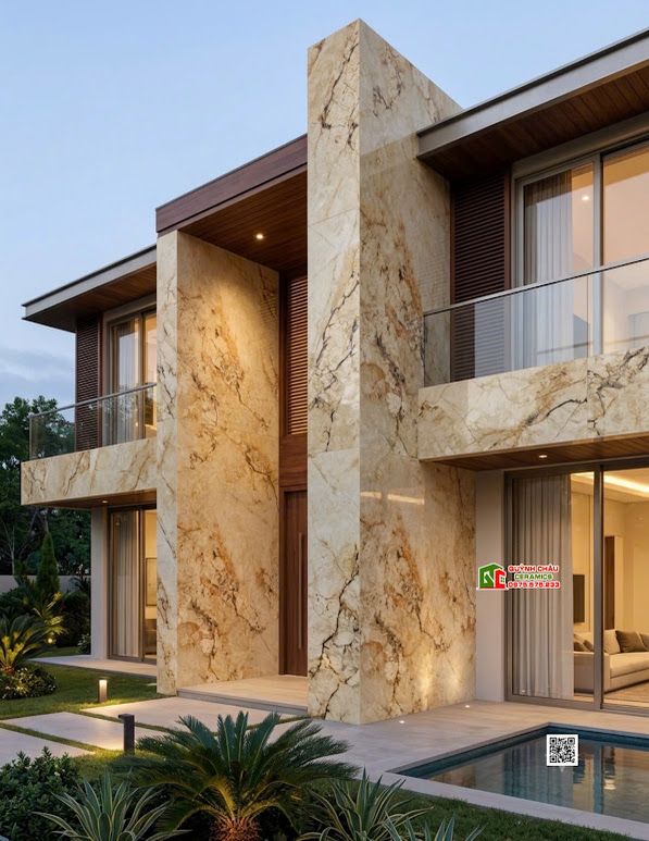 Gạch lát nền ấn độ 120x180 bóng kiếng kem vân đá hổ phách