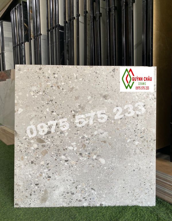 Gạch lát nền mờ 80x80 terrazzo nhập khẩu giá rẻ 4127