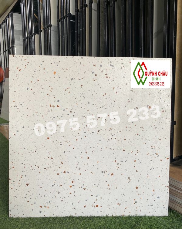 Gạch lát nền 80x80 terrazzo hạt đá nhỏ-Gạch ấn độ 4128