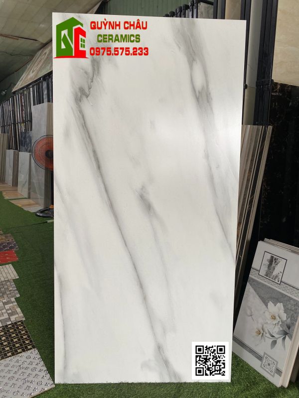 Gạch 80x160 trắng mờ vân xám ngẫu nhiên đẹp giá tốt 4430 Gạch 80x160 trắng mờ vân xám ngẫu nhiên đẹp giá tốt 4430
