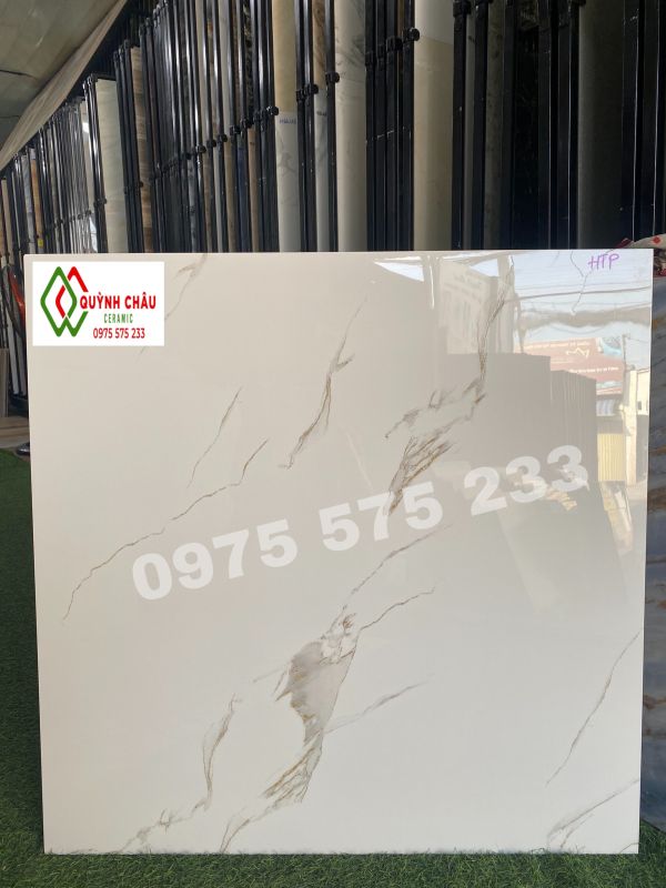 Gạch bóng kiếng trắng vân khắc kim 80x80 prime 3989 Gạch bóng kiếng trắng vân khắc kim 80x80 prime 3989