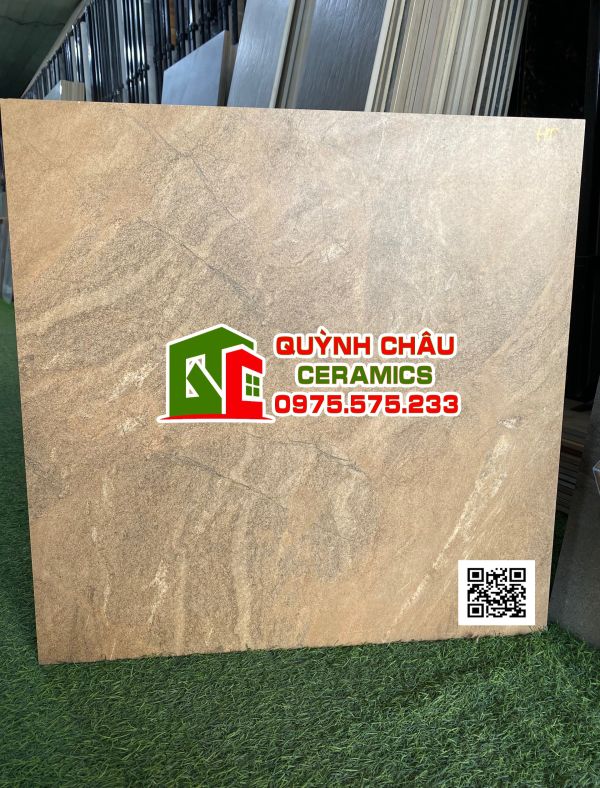 Gạch lát nền 60x60 đá mờ màu vàng ấn độ sang trọng