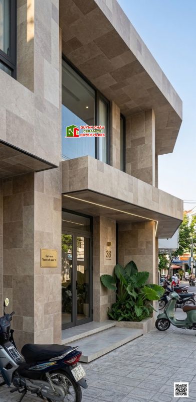 Gạch Travertine 60x120 màu nâu vân đá ghép Modul mix size