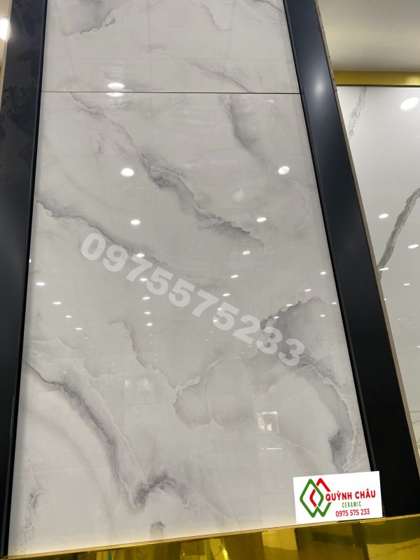 Gạch ốp tường 80x120 vân đá xám bóng kính Gạch ốp tường 80x120 vân đá xám bóng kính