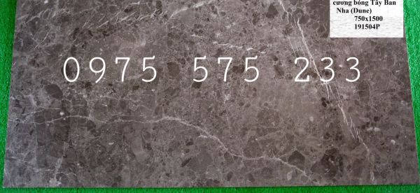 Gạch khổ lớn ốp lát biệt thự 75x150 vân đá nâu bóng kiếng gạch tây ban nha