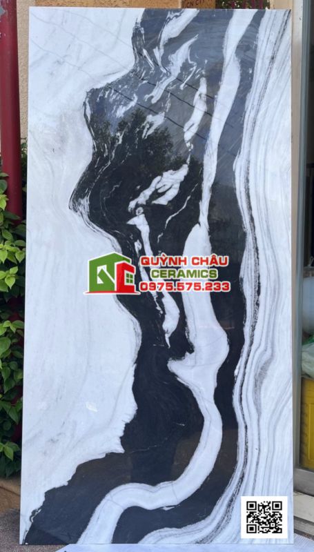 Gạch ốp lát 90x180 trắng đen đẹp lộng lẫy Gạch ốp lát 90x180 trắng đen đẹp lộng lẫy