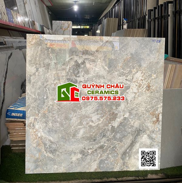 Gạch ấn độ lát nền 100x100 opal marine vân đá bóng kiếng Gạch ấn độ lát nền 100x100 opal marine vân đá bóng kiếng