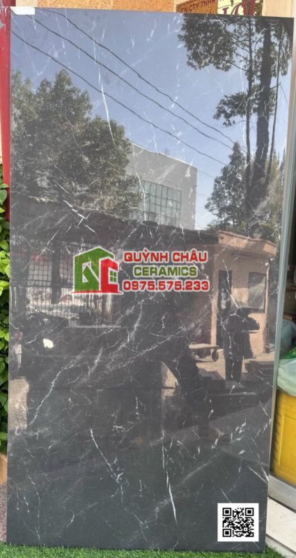 Gạch ốp lát 90x180 đen vân trắng trung quốc chính hãng Gạch ốp lát 90x180 đen vân trắng trung quốc chính hãng