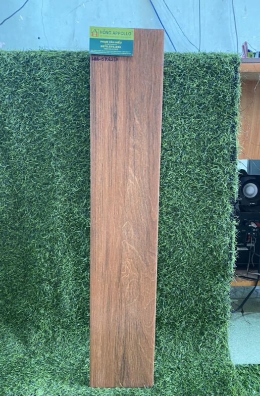 Gạch giả gỗ 15x80 nâu xám vàng cao cấp giá rẻ