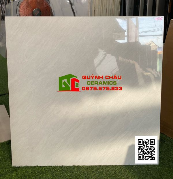 Gạch lát nền granite 80x80 thạch bàn đá mài bóng vân xám nhẹ 4922