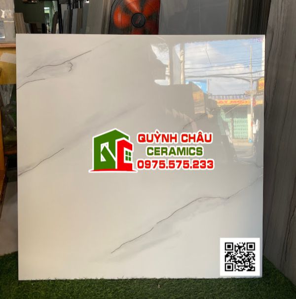 Gạch 80x80 khắc kim trắng vân nhẹ đá bóng đồng chất trung quốc 5194 Gạch 80x80 khắc kim trắng vân nhẹ đá bóng đồng chất trung quốc 5194