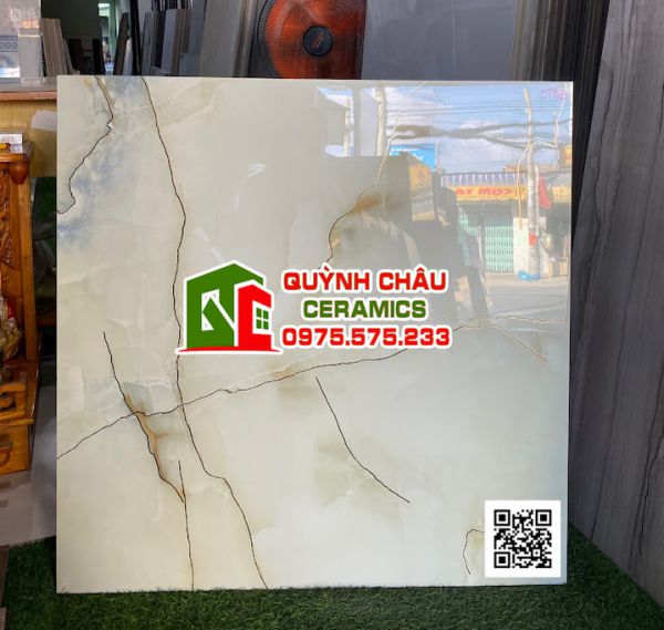 Gạch bóng kiếng 80x80 khắc kim màu xanh trắng đá đồng chất trung quốc 5195 Gạch bóng kiếng 80x80 khắc kim màu xanh trắng đá đồng chất trung quốc 5195