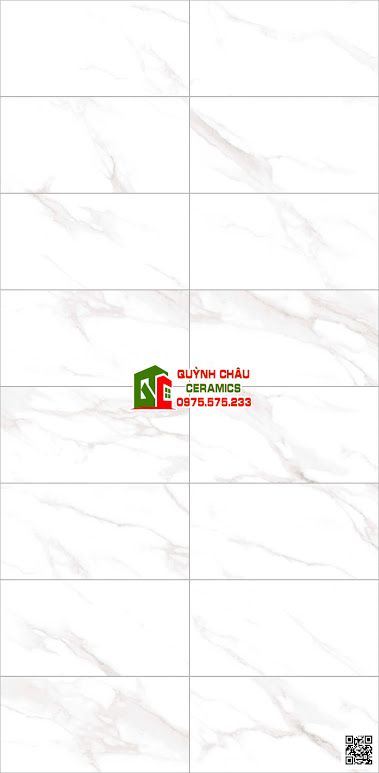 Gạch 30x60 ấn độ bóng trắng vân đá xám