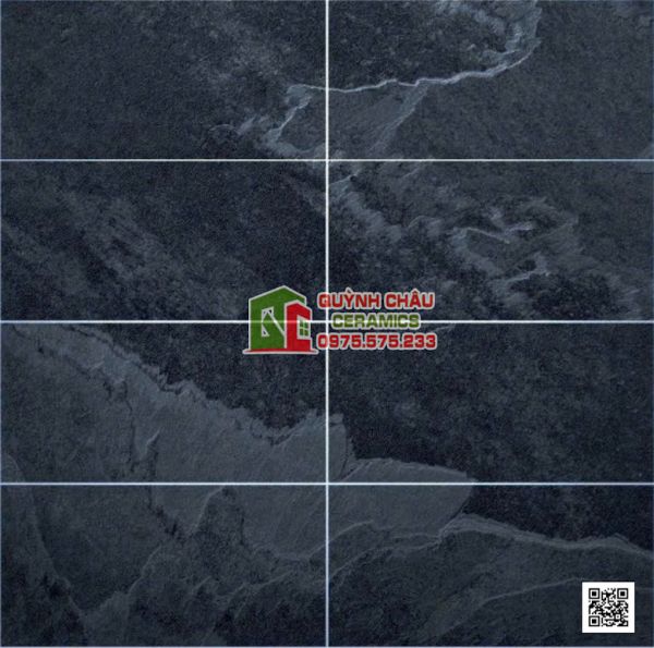 Gạch 30x60 ấn độ đen mờ giả đá cao cấp