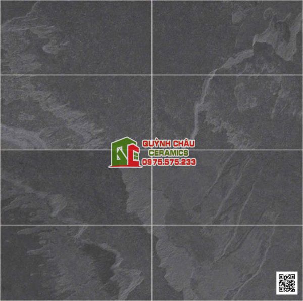 Gạch 30x60 mờ giả đá xám đen ấn độ cao cấp