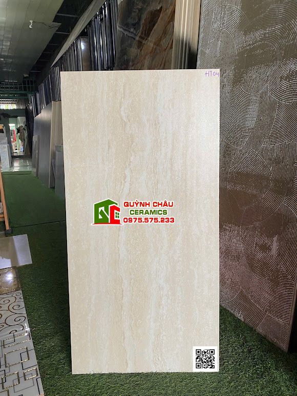 Gạch 40x80 mờ kem vân đá Travertine Gạch 40x80 mờ kem vân đá Travertine