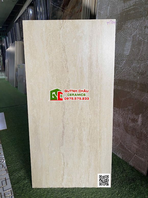 Gạch 40x80 Travertine vân đá kem mờ Gạch 40x80 Travertine vân đá kem mờ
