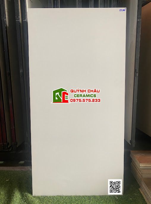 Gạch 60x120 bề mặt trắng mờ men trơn ấn độ giá rẻ     