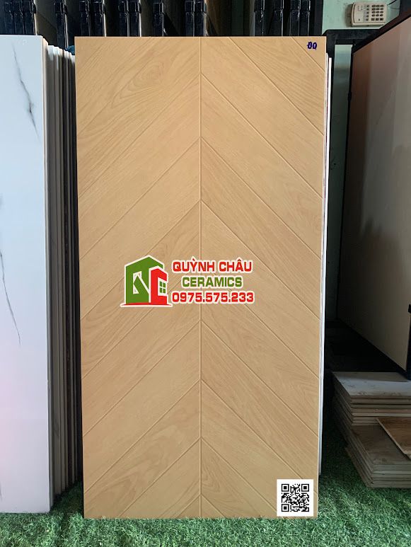 Gạch 60x120 lát xương cá vân giả gỗ mờ Gạch 60x120 lát xương cá vân giả gỗ mờ