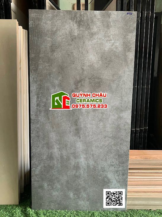 Gạch 60x120 xám xi măng hiệu ứng bóng mờ baby skin láng mịn