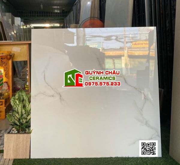 Gạch 80x80 ấn độ trắng vân khói cacatua Smoke bề mặt bóng Gạch 80x80 ấn độ trắng vân khói cacatua Smoke bề mặt bóng