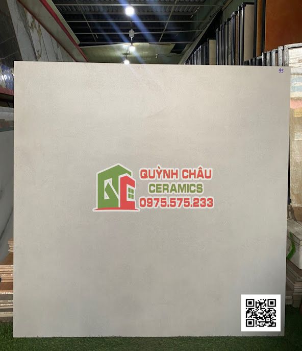Gạch ấn độ 120x120 màu xám xi măng Cement Grey bề mặt mờ