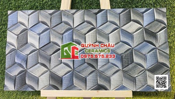 Gạch ấn độ 30x60 ốp trang trí xám xanh