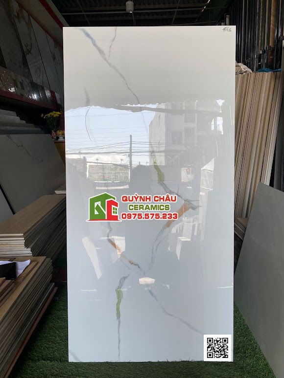 Gạch ấn độ 60x120 bóng trắng vân đẹp Gạch ấn độ 60x120 bóng trắng vân đẹp